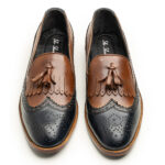 Wolveyes Two-Tone Leather Loafers – handcrafted for durability and style