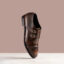 Cap Toe Brown Leather Shoes by Wolveyes - handcrafted formal footwear