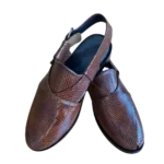 Elegant Embossed Leather Peshawari Chappal for Men – Durable & Comfortable