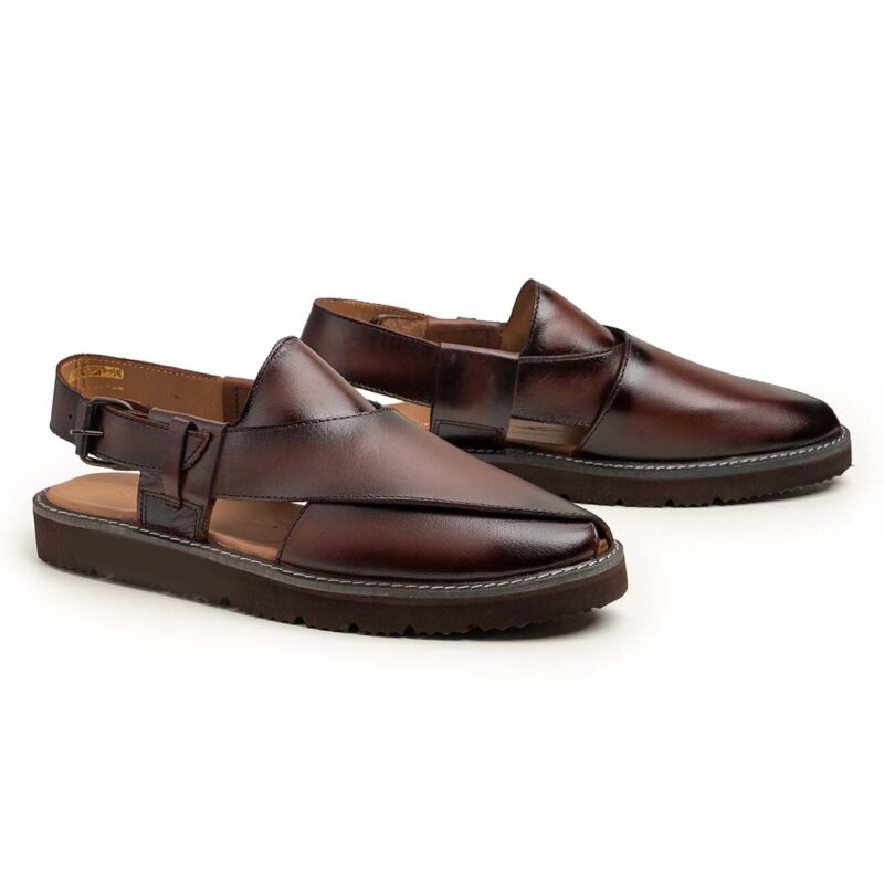 Frisco Brown Peshawari Chappal by Wolveyes - handcrafted leather footwear