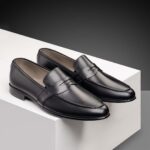 Mystic Black Leather Loafers by Wolveyes - handcrafted for timeless style