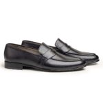 Wolveyes premium black leather loafers - crafted with care and precision