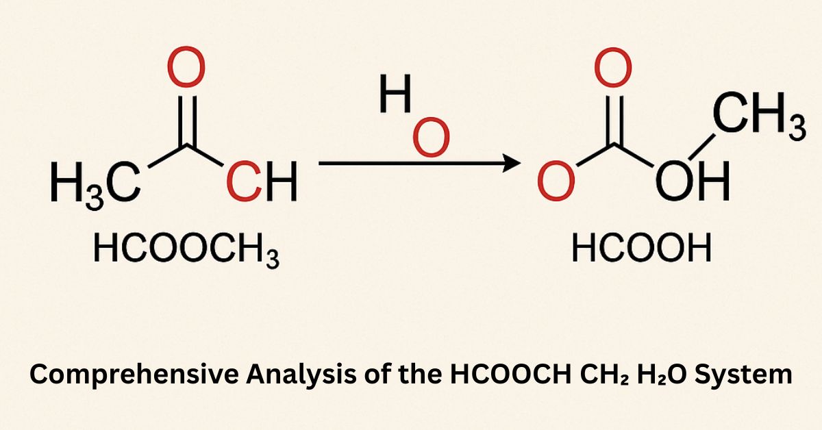 Comprehensive Analysis of the HCOOCH CH₂ H₂O System: "Formic acid - American Chemical Society