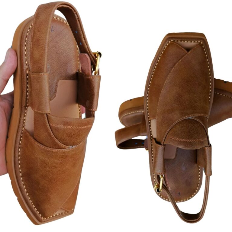 Khan Style Vibram Sole Peshawari Chappal