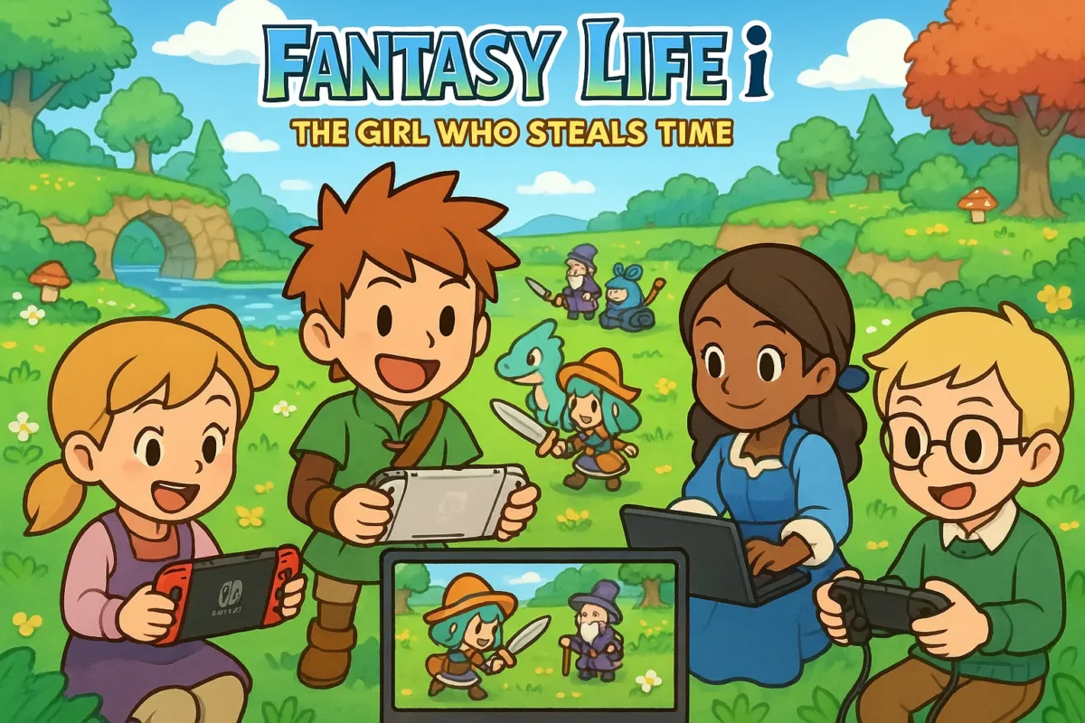 Fantasy Life i The Girl Who Steals Time crossplay multiplayer characters from different platforms adventuring together